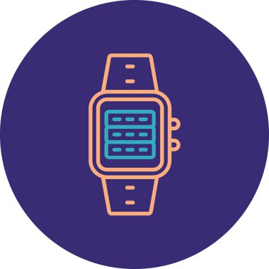 Akıllı saat simgesinin vektör çizimi