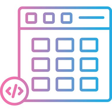 Modern simgenin vektör illüstrasyonu