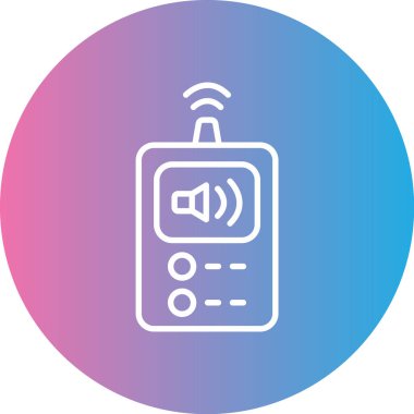 Radyo simgesinin vektör illüstrasyonu