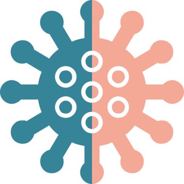 Coronavirus Simgesi, Vektör İllüstrasyonu