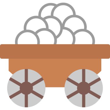 Vagon simgesi, vektör çizimi