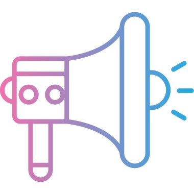 Megafon. Web simgesi basit tasarım