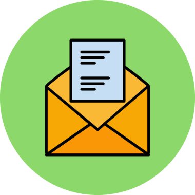 posta vektör simgesi, illüstrasyon