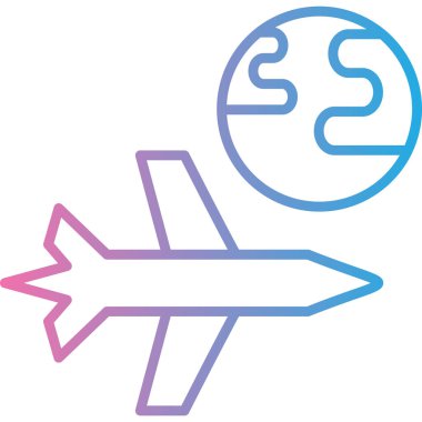 Uçak. Web simgesi basit illüstrasyon