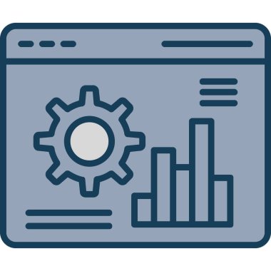 Web geliştirme vektör simgesi