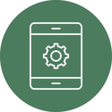 Kişisel ve ticari kullanım için mobil vektör simgesi simgesi vektör çizimi..