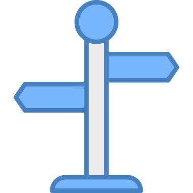 yön yolu simgesi vektörü