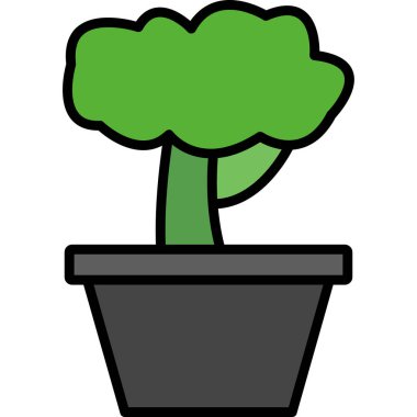 esrar bitkisi simgesi doldurulmuş taslak biçiminde