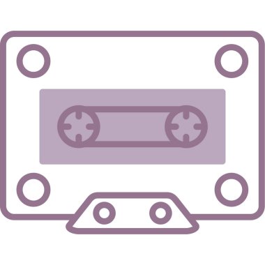 Ses kaset. Vektör çizim