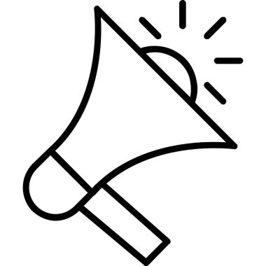 Megafon. Web simgesi basit tasarım