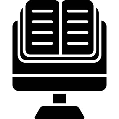 Bilgisayar simgesi. Web için basit bilgisayar vektör simgeleri çizimi