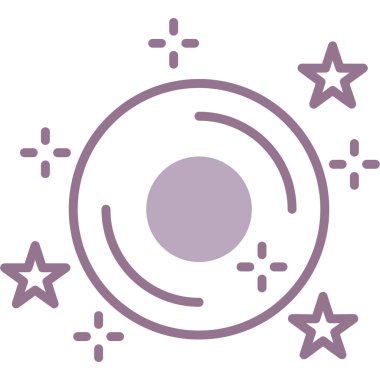 Yıldızlı bir uydunun vektör çizimi