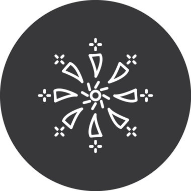 Bir kar tanesinin vektör çizimi