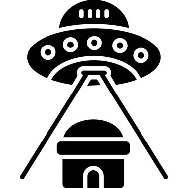 UFO simgesi vektör illüstrasyonu