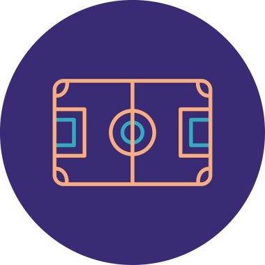 Futbol. Web simgesi basit illüstrasyon