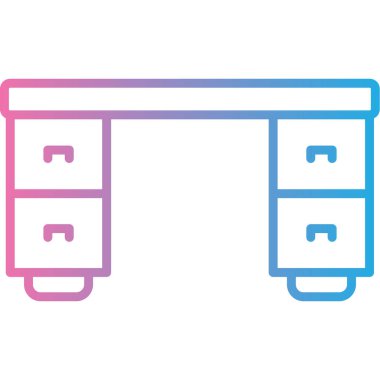 Kitaplık. Web simgesi basit illüstrasyon