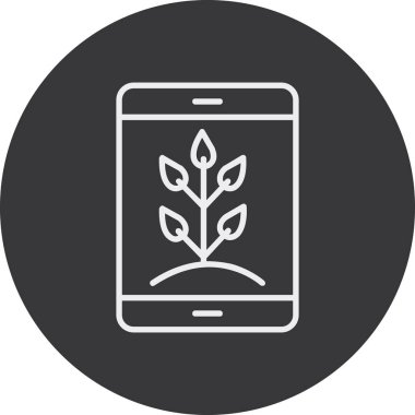 Cep telefonu. Web simgesi basit illüstrasyon