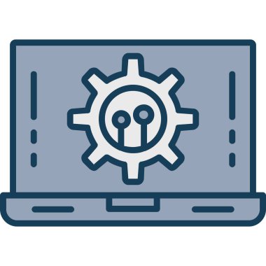 Web geliştirme simgesi vektör illüstrasyonu