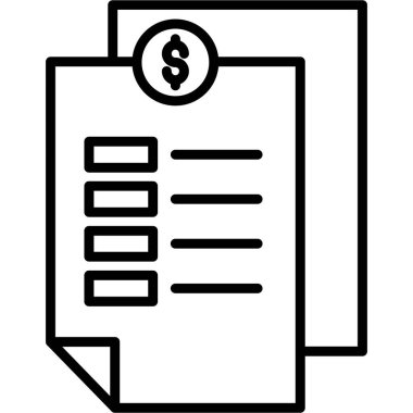 Para için. Web simgesi basit illüstrasyon