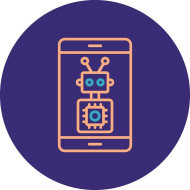 Vektör Mobil simge illüstrasyonu