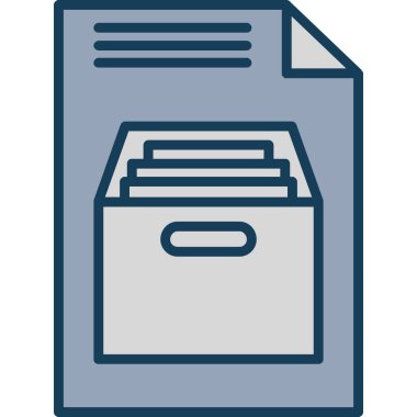 dosya dizini vektör illüstrasyonu