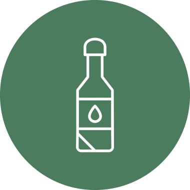 şarap şişesi ikon vektör illüstrasyonu