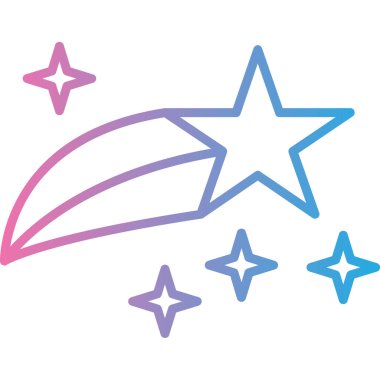 Yıldız simgesinin vektör illüstrasyonu