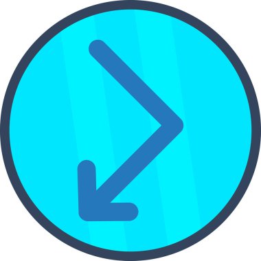 Ok. Web simgesi basit illüstrasyon