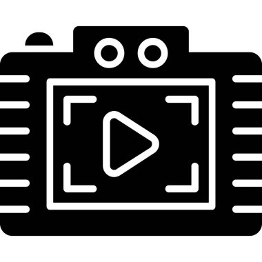 Film kamerası simgesi, özet biçimi