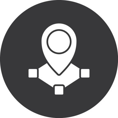 Harita işaretleyici vektör simgesi