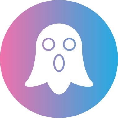 Hayalet simgesinin vektör illüstrasyonu