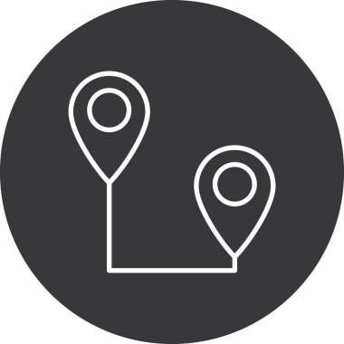 harita işaretleyici simgesi, basit vektör illüstrasyon tasarımı