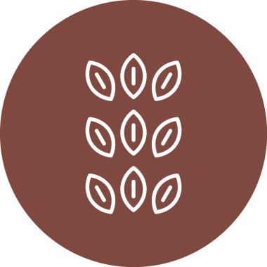 Bir yaprak simgesinin vektör illüstrasyonu