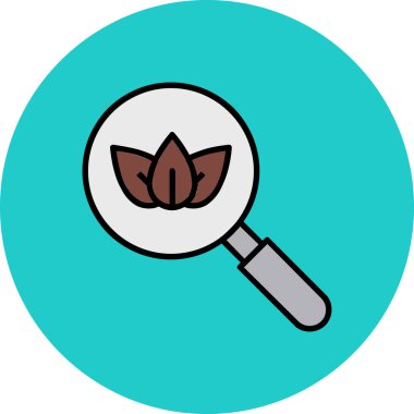 Yaprak ağ simgesi, vektör illüstrasyonu