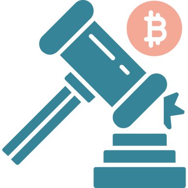 açık artırma vektör simgesi modern basit illüstrasyon