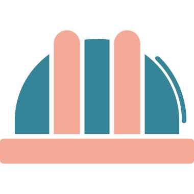 Kitap yığın simgesinin düz tasarımı