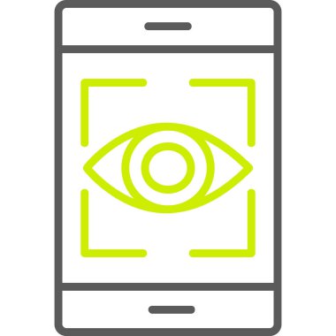 Cep telefonu. Web simgesi vektör illüstrasyonu