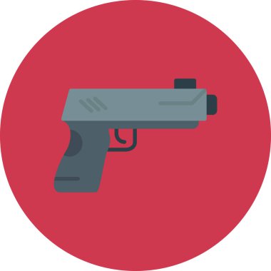 Silah. Web simgesi basit illüstrasyon