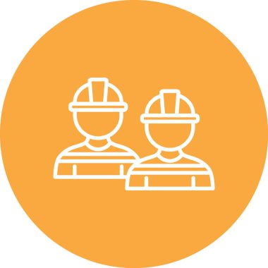 Mühendis. Web simgesi basit illüstrasyon