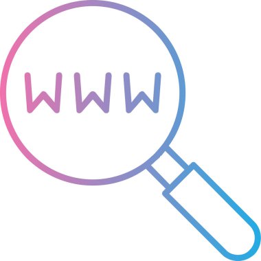 Bir web simgesinin vektör illüstrasyonu