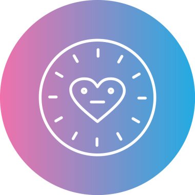 Kalp simgesinin vektör illüstrasyonu