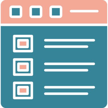 kontrol listesi vektör simgesi