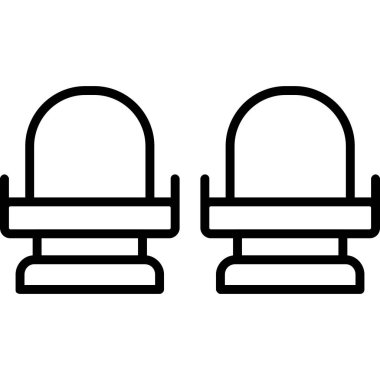 Otel simgesi vektör illüstrasyonu