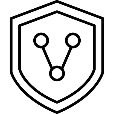 veri koruma vektör simgesi. özet çizimi