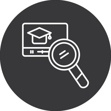 Arama simgesi vektör illüstrasyonu