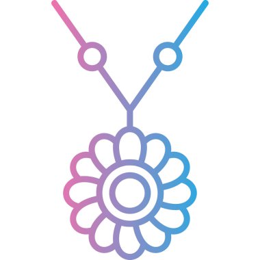 Çiçek süsleme simgesi - taslak biçimi