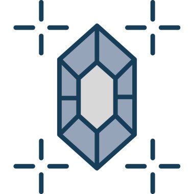 Vektör Elmas Ico, vektör illüstrasyonu