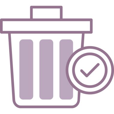 Çöp kutusu vektör illüstrasyonuName