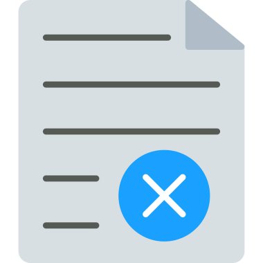 belge silme simgesi ana hat biçiminde