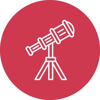 teleskop simgesi vektör illüstrasyonu